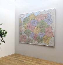 Mapa kodowa Polski wydawnictwa ArtGlob w skali 1:500 tys.
