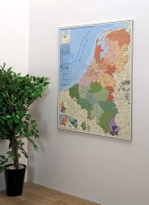 Mapa Beneluksu administracyjna z kodami pocztowymi 1:420tys. Stiefel